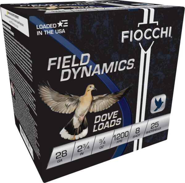FIO FIELD DOVE 28GA 2.75 .75OZ #8 25/10