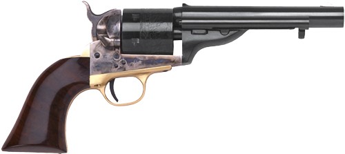 CIMARRON 1872 OPEN TOP NAVY – 45LC 5.5″ FS CC/BLUED WALNUT