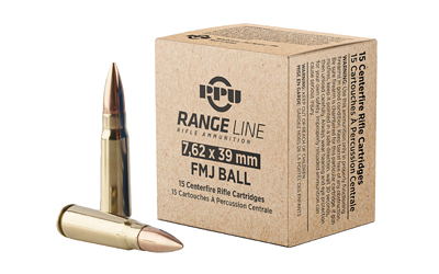 PPU RANGE 7.62X39 123GR FMJ 15/930