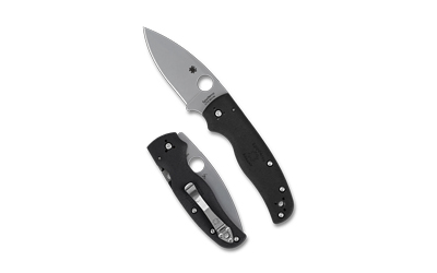 SPYDERCO SHAMAN LTWT 3.58″ BLK/SLV
