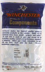 WINCHESTER UNPRIMED CASES 45 – COLT 100 PACK 20PK/CS