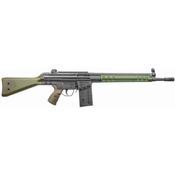 PTR 113 91 308 16″ RIFLE GIRK GREEN FURNITURE W/WLD SCP MNT