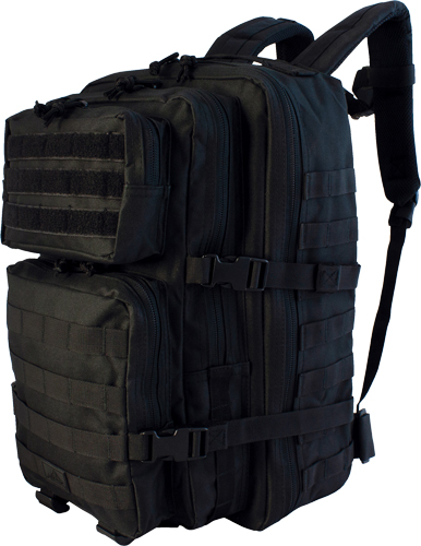 RED ROCK LARGE ASSAULT PACK – BLACK W/ WEBBING