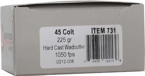 UNDERWOOD 45 LC 225GR  HARD – CAST WADCUTTER 20RD 10BX/CS