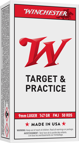 WINCHESTER USA 9MM LUGER 147GR – FMJ-FP 50RD 10BX/CS