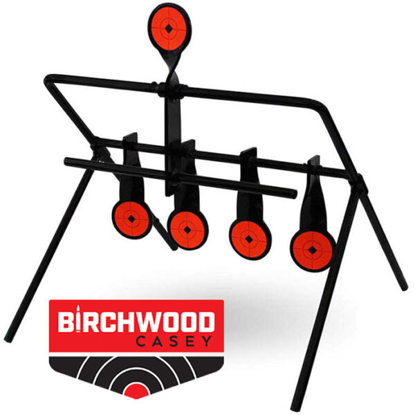 World of Targets 2.5 inch Gallery Resetting Rimfire Target Orange and Black