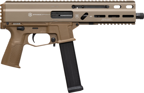 GRAND POWER STRIBOG SP45A3 – 45ACP 8″ BBL 20 RD MAG FDE