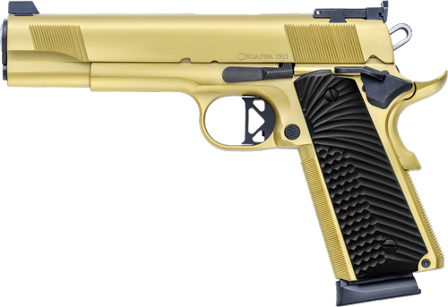 CHIAPPA 1911 EMPIRE GRADE – 45ACP 5″ FS 8RD G10 GRIP GOLD