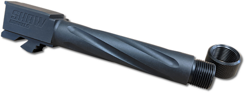 SHAW BARREL FOR GLOCK 19 9MM – 4 3/8″ FLUTED MATCH THREADED