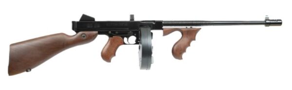 THOMPSON 1927A1 45ACP CARBINE – 50RD DRUM 20RD MAG WALNUT