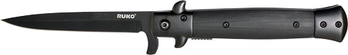 RUKO FOLDER BLACKOUT SPRING – ASSIST 4″ G10 CLAMSHELL