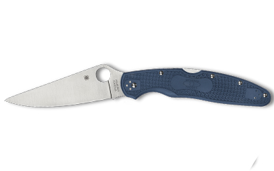 SPYDERCO POLICE 4 LTWT 4.38″ BLU/SLV