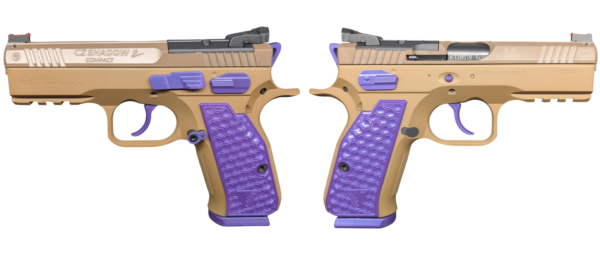 CZ SHADOW II COMPACT PEANUT BUTTER & JELLY 9MM PISTOL 4″ 2-15RD MAGS