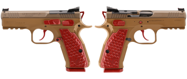 CZ SHADOW II COMPACT PEANUT BUTTER & STRAWBERRY JELLY 9MM PISTOL 4″ 2-15RD MAGS