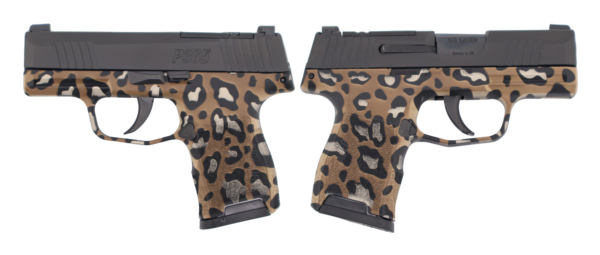 SIG SAUER P365 9MM PSTL 3.10″ LEOPARD PRINT 2-10RD OPTIC READY