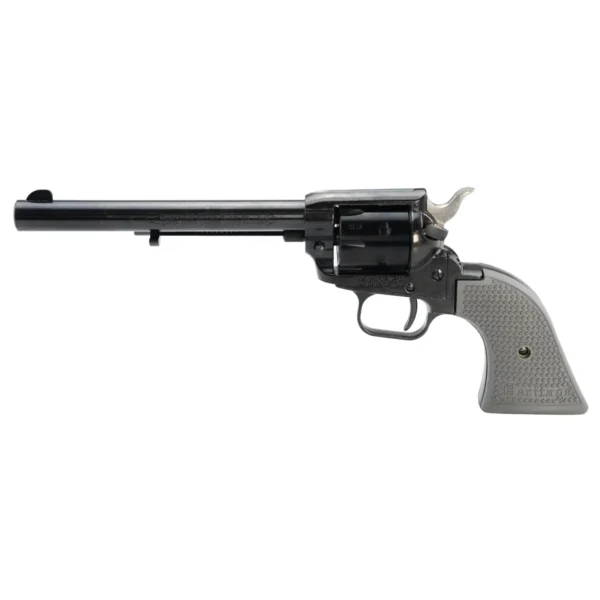 HERITAGE ROUGH RIDER 22LR REVOLVER 6.5″ BLACK/GRAY POLY GRIPS 6RD
