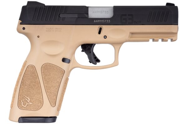 TAURUS G3 9MM BLK/FDE 4″ 17+1