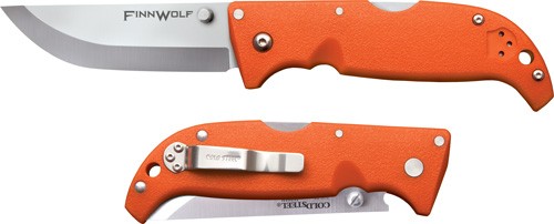 COLD STEEL FINN WOLF 3.5″ BLZ – ORANGE CLIP FOLDER W/TRI-AD LK