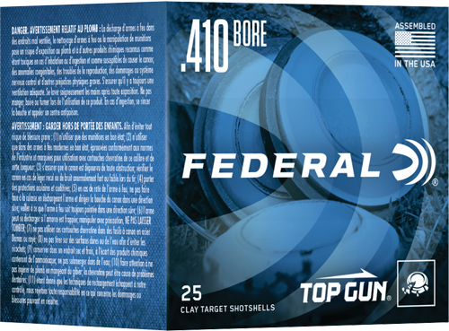 FEDERAL TOP GUN 410 2.5″ 1/2OZ – #7.5 1330FPS 250RD CASE LOT