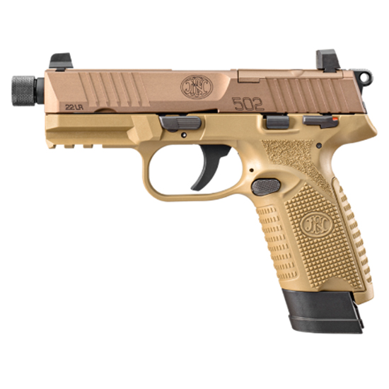 FN 502 TACTICAL 22LR 4.6 FDE 10/15RD