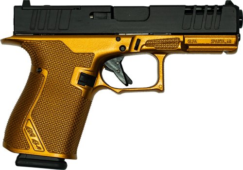 GLFA 19 STRIKER 9MM 4″ 15 SHOT – BLK SLIDE GALAXY COPPER FRAME