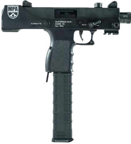 MPA DEFENDER 9MM TOP- – COCKING 4.5″ TB BLACK 30RD