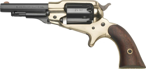 E.M.F. 1863 REMINGTON BRASS – POCKET 31 CAL 3.5″ OCT WALNUT