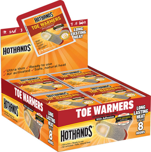 HOTHANDS TOE WARMERS 40 PAIR – 8 HOUR W/ ADHESIVE