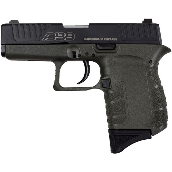 DIAMONDBACK FIREARMS DB9 GEN IV 9MM BLK/ODG 3″ 6+1