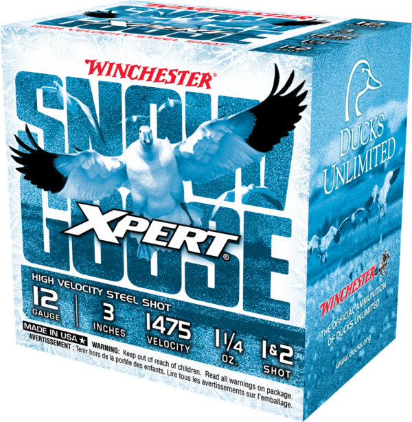 WINCHESTER XPERT SNOW GOOSE 12GA 3″ #1 SHOT 25RD BX 250RD CASE