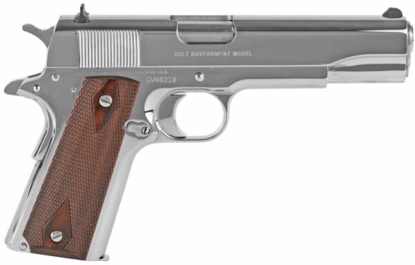 COLT 1911 GOVT BRIGHT STAINLESS 45ACP 5″ 8+1