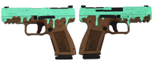 CANIK METE SF ONE SERIES 9MM MINT CHOCOLATE CHIP PSTL 4.19 BRL 1-15RD MAG